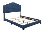 Sandy Blue Queen Upholstered Bed by Homelegance at Eve Furniture