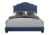 Sandy Blue Queen Upholstered Bed by Homelegance at Eve Furniture
