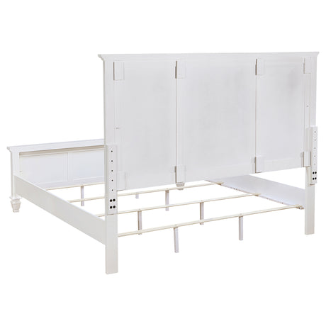 Sandy Cream White Beach 4-Piece Eastern King Bedroom Set by Coaster at Eve Furniture
