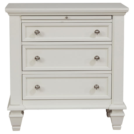Sandy Cream White Beach 4-Piece Eastern King Bedroom Set by Coaster at Eve Furniture