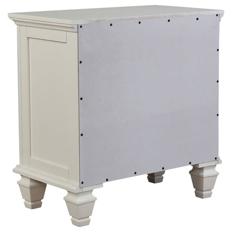Sandy Cream White Beach 4-Piece Eastern King Bedroom Set by Coaster at Eve Furniture