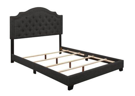 Sandy Dark Gray Full Upholstered Bed by Homelegance at Eve Furniture