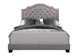 Sandy Gray Queen Upholstered Bed by Homelegance at Eve Furniture