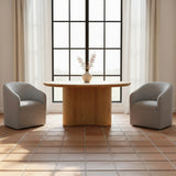 Sandy Grey Rolling Dining Chair by MOES at Eve Furniture