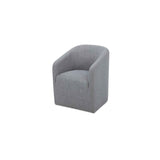 Sandy Grey Rolling Dining Chair