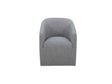 Sandy Grey Rolling Dining Chair