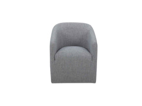 Sandy Grey Rolling Dining Chair