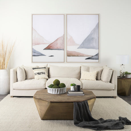 Sandy Land I by Mercana Studio a Hand Embellished Textured Framed Canvas by Mercana at Eve Furniture