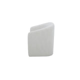 Sandy Off-White Rolling Dining Chair by MOES at Eve Furniture