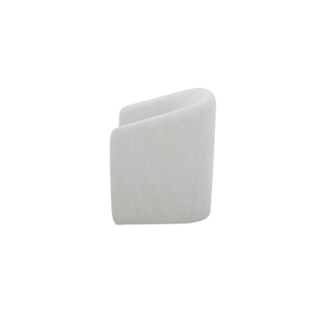 Sandy Off-White Rolling Dining Chair by MOES at Eve Furniture