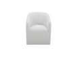 Sandy Off-White Rolling Dining Chair by MOES at Eve Furniture