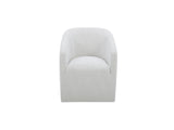 Sandy Off-White Rolling Dining Chair by MOES at Eve Furniture