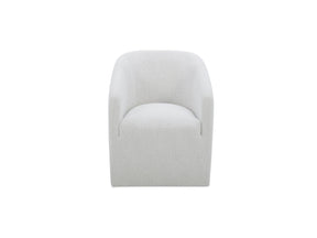 Sandy Off-White Rolling Dining Chair by MOES at Eve Furniture