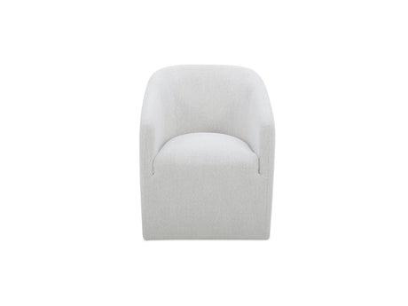 Sandy Off-White Rolling Dining Chair by MOES at Eve Furniture
