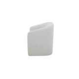 Sandy Off-White Rolling Dining Chair by Moe's Home at Eve Furniture