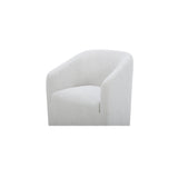 Sandy Off-White Rolling Dining Chair by Moe's Home at Eve Furniture
