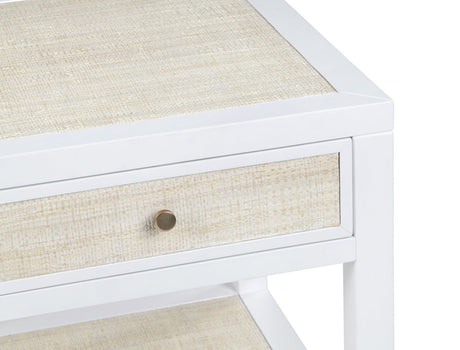 Sandy Shores White/Cream End Table by Crestview at Eve Furniture