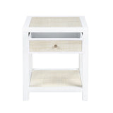 Sandy Shores White/Cream End Table by Crestview at Eve Furniture