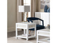 Sandy Shores White/Cream End Table by Crestview at Eve Furniture