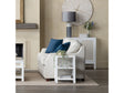 Sandy Shores White/Cream Side Table by Crestview at Eve Furniture