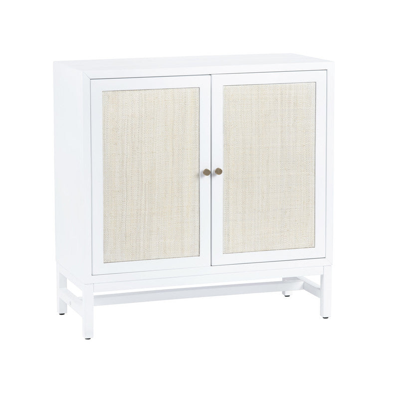 Sandy Shores White/Cream Two-Door Cabinet by Crestview at Eve Furniture