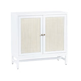 Sandy Shores White/Cream Two-Door Cabinet by Crestview at Eve Furniture