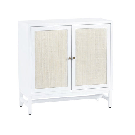 Sandy Shores White/Cream Two-Door Cabinet by Crestview at Eve Furniture