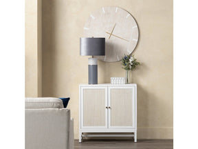 Sandy Shores White/Cream Two-Door Cabinet by Crestview at Eve Furniture