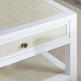 Sandy Shores White/Tan Cocktail Table by Crestview at Eve Furniture