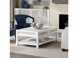 Sandy Shores White/Tan Cocktail Table by Crestview at Eve Furniture