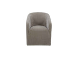 Sandy Taupe Rolling Dining Chair