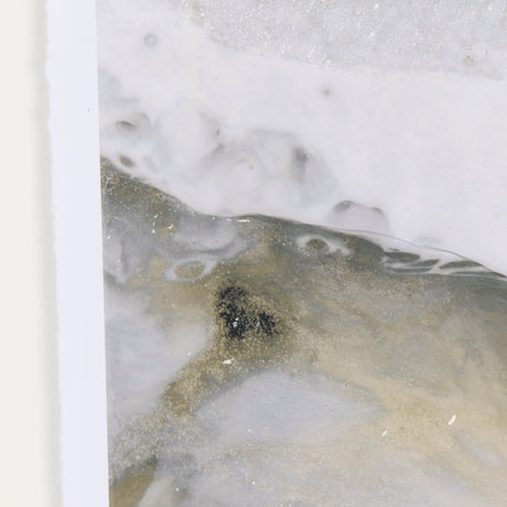 Sandy Waves I by Mercana Studio a Hand Embellished Textured Framed Art Print Matted under Glass by Mercana at Eve Furniture