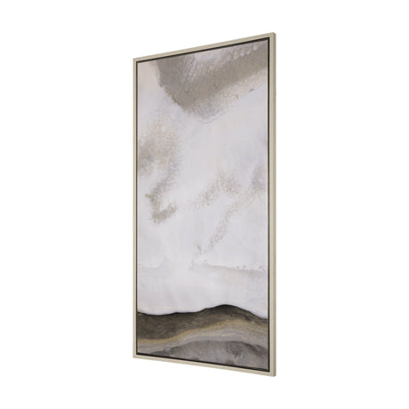 Sandy Waves II by Mercana Studio a Hand Embellished Textured Framed Canvas by Mercana at Eve Furniture