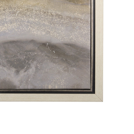 Sandy Waves II by Mercana Studio a Hand Embellished Textured Framed Canvas by Mercana at Eve Furniture