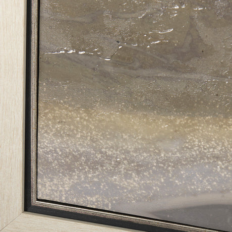 Sandy Waves II by Mercana Studio a Hand Embellished Textured Framed Canvas by Mercana at Eve Furniture