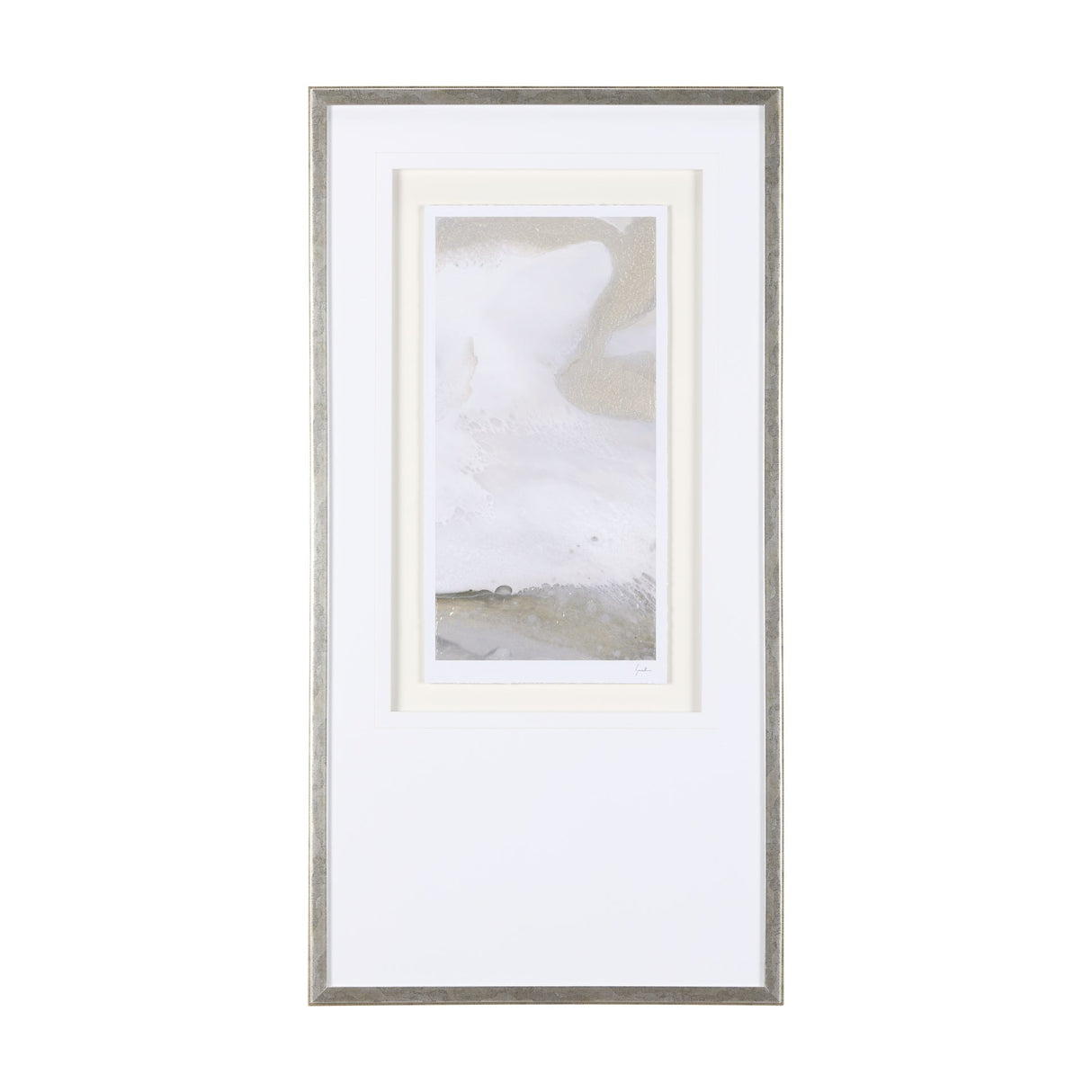 Sandy Waves III by Mercana Studio a Hand Embellished Textured Framed Art Print Matted under Glass by Mercana at Eve Furniture