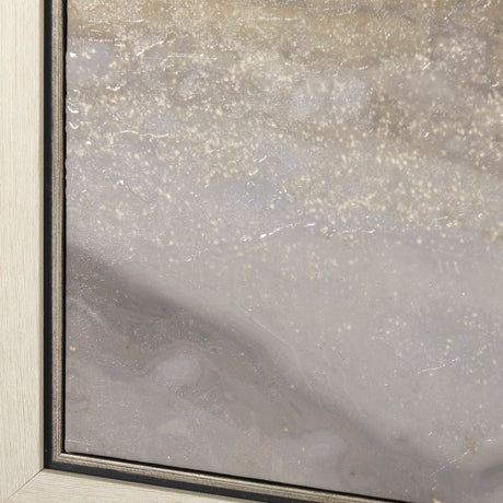 Sandy Waves III by Mercana Studio a Hand Embellished Textured Framed Canvas by Mercana at Eve Furniture