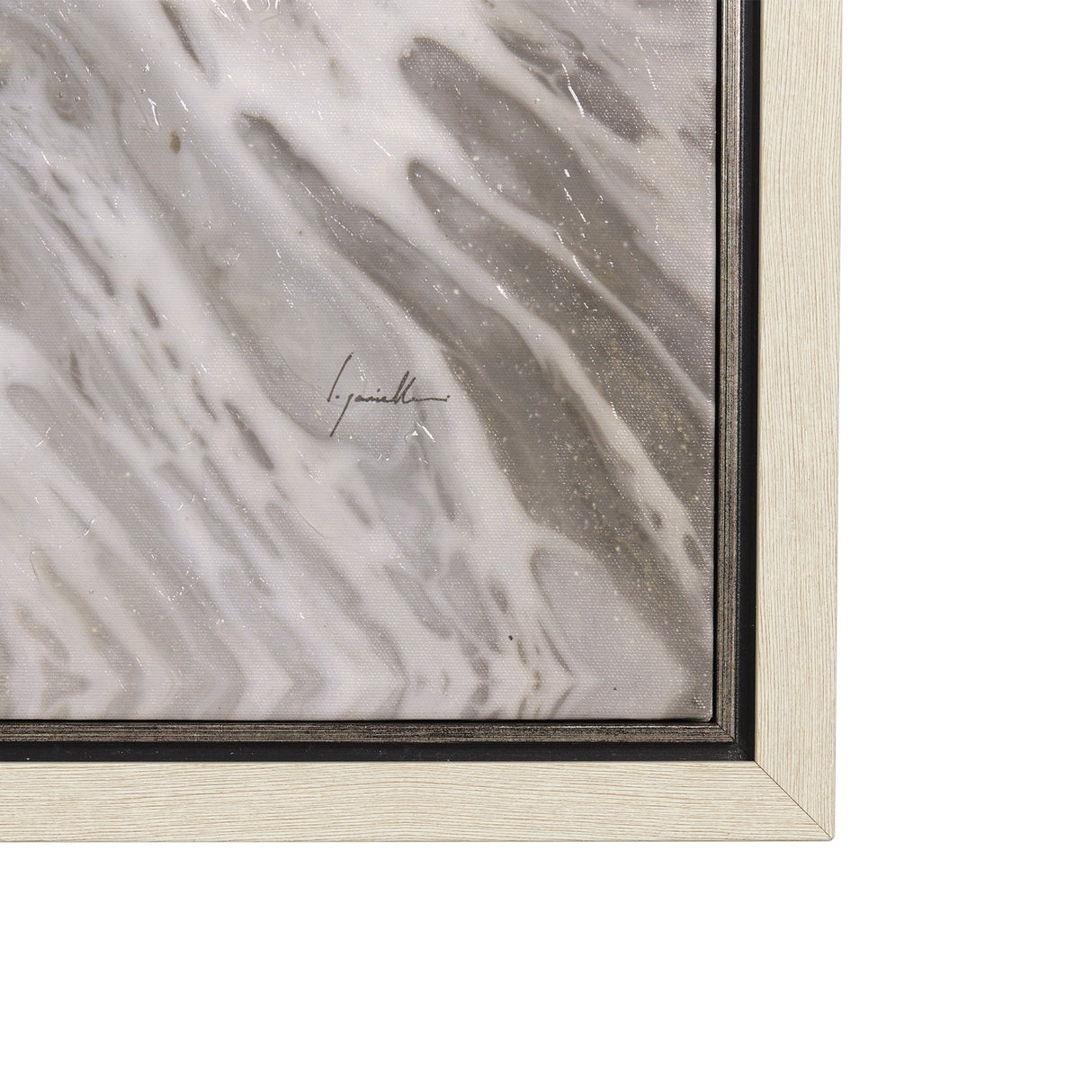 Sandy Waves IV by Mercana Studio a Hand Embellished Textured Framed Canvas by Mercana at Eve Furniture