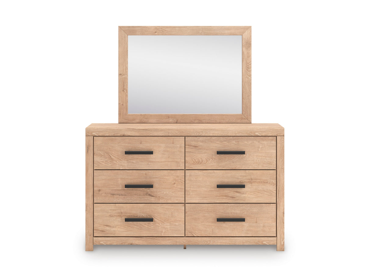 Sanginlane Tan Bedroom Mirror (Mirror Only) by Ashley at Eve Furniture