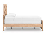 Sanginlane Tan Crossbuck Full Panel Bed by Ashley at Eve Furniture