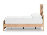 Sanginlane Tan Crossbuck Full Panel Bed by Ashley at Eve Furniture