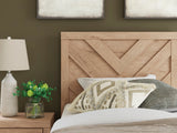 (Special) Sanginlane Tan Crossbuck Twin Panel Bed by Ashley at Eve Furniture