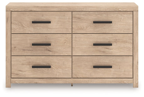Sanginlane Tan Crossbuck Youth Panel Bedroom Set by Ashley at Eve Furniture