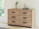 Sanginlane Tan Crossbuck Youth Panel Bedroom Set by Ashley at Eve Furniture