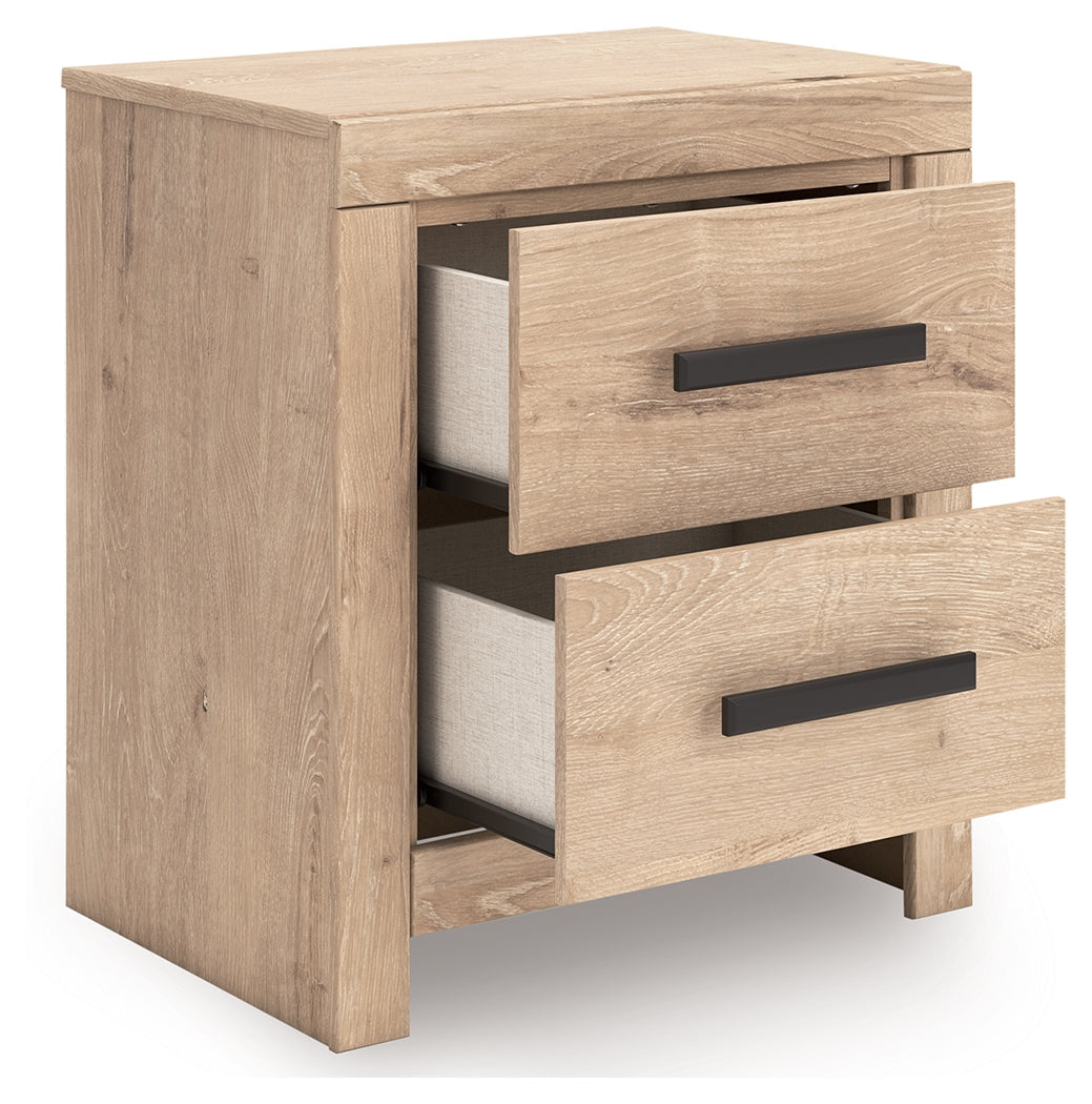 Sanginlane Tan Crossbuck Youth Panel Bedroom Set by Ashley at Eve Furniture
