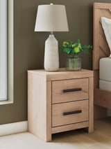 Sanginlane Tan Crossbuck Youth Panel Bedroom Set by Ashley at Eve Furniture