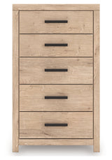 Sanginlane Tan Crossbuck Youth Panel Bedroom Set by Ashley at Eve Furniture