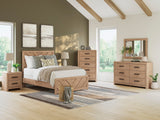 Sanginlane Tan Crossbuck Youth Panel Bedroom Set by Ashley at Eve Furniture