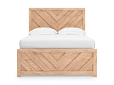 Sanginlane Tan Crossbuck Youth Panel Bedroom Set by Ashley at Eve Furniture