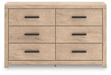 Sanginlane Tan Dresser by Ashley at Eve Furniture